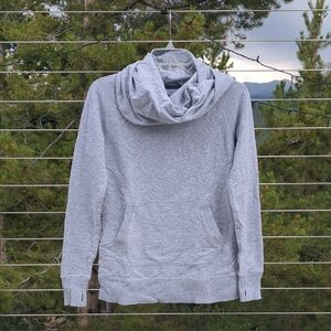 Ll Bean Gray Cowl Neck Sweatshirt